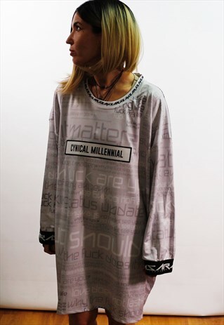 OVERSIZED DRESS TOP CYNIICAL MILLENNIAL