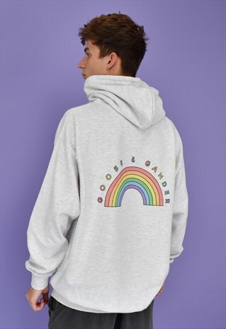 G&G UNISEX ASH RAINBOW HOOD