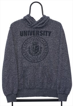 Vintage University Graphic Navy Hoodie Womens