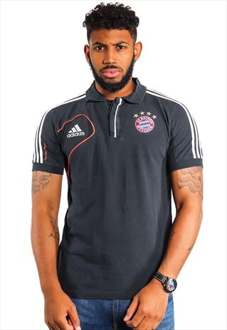 VINTAGE BAYERN MUNICH ADIDAS POLO T-SHIRT T451