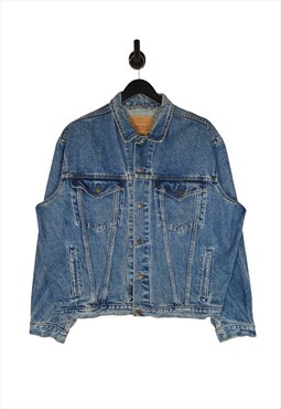 90's Levi's Denim Jacket Size L/XL Blue Men's USA Trucker