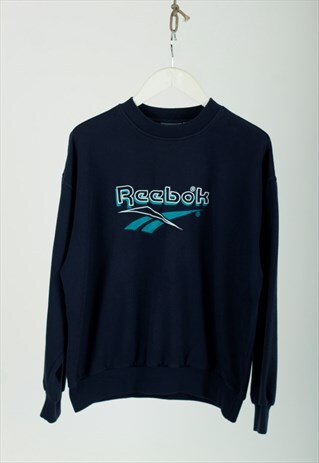 VINTAGE 90S REEBOK EMBROIDERED SPELL OUT SWEATSHIRT