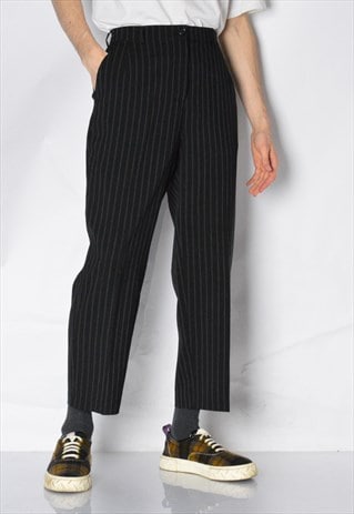 Vintage 90s UNISEX Black Striped Pants | Magic Kale | ASOS Marketplace