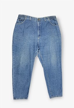 Vintage lee elastic waist mom jeans blue w40 l30 BV17901