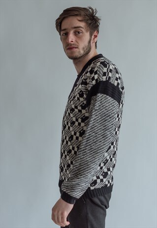 VINTAGE 80S V-NECK JUMPER