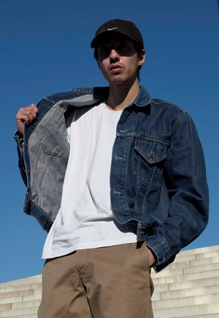 UNISEX VINTAGE DENIM LEVI'S JACKET WITHOUT POCKET