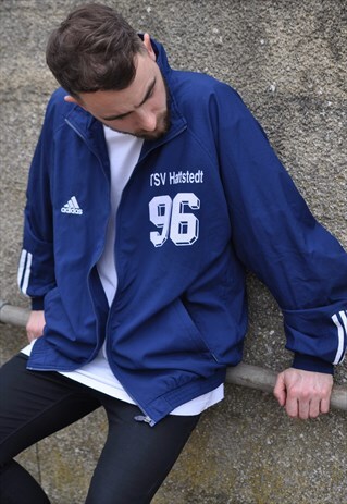 VINTAGE 90'S ADIDAS FOOTBALL WINDBREAKER TRACK JACKET