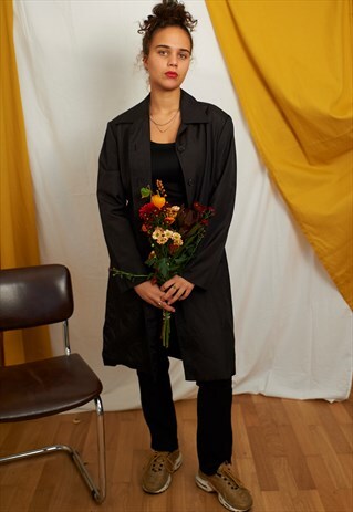 VINTAGE 00S Y2K MATRIX LONG COAT