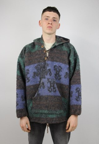 VINTAGE FESTIVAL COLOURFUL HOODED JUMPER