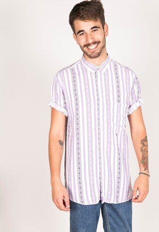 VINTAGE 80S MEN'S SHIRT / R01520