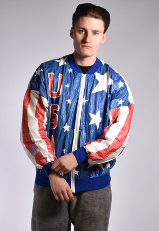 VINTAGE 1980S USA OLYMPIC TYVEK JACKET