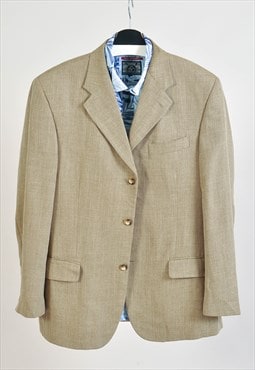 Vintage 90s beige blazer jacket