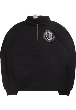 Jerzees  College Quarter Zip Sweatshirt Small Black