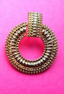 Chain Reaction Hoop Clip on Earrings 
