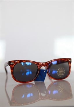 Vintage  Brown Frame, Metallic Blue lenses. Opticon's Greece