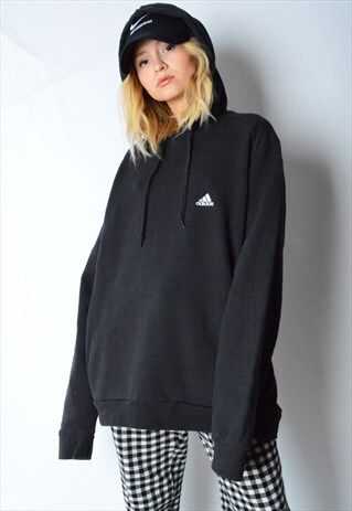 BLACK MINIMALIST ADIDAS HOODIE