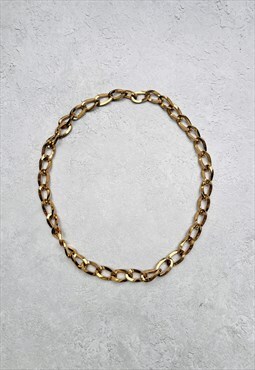 Christian Dior Gold Necklace Chain Authentic Vintage 1980s 