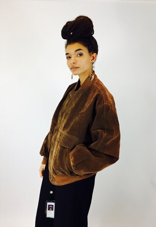 VINTAGE SATIN FINISH BOMBER JACKET