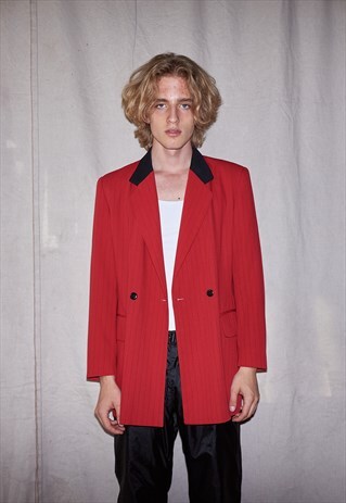 80S AW18 GUCCIGANG STRIPED POSH EXPENSIVE UNISEX JACKET