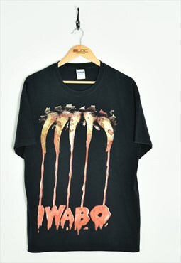 Vintage I.W.A.B.O T-Shirt Black Large 
