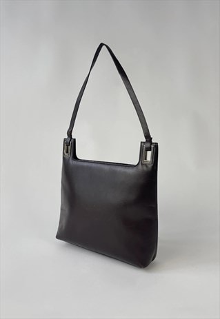 Longchamp Vintage Leather Shoulder Bag - Black Shoulder Bags, Handbags -  WL866647