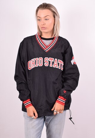 CHAMPION WOMENS VINTAGE OHIO STATE PULLOVER JACKET SMALL 90'