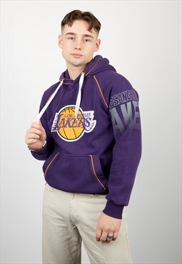 Vintage Adidas LA Lakers Hoodie in Purple