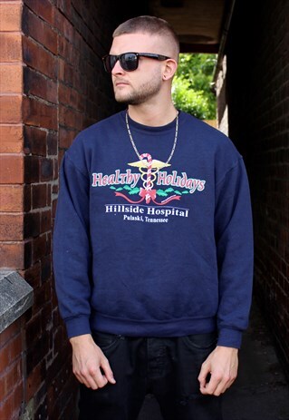 VINTAGE LEE FESTIVE SWEATSHIRT MEDIUM
