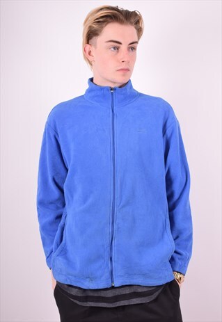 STARTER MENS VINTAGE FLEECE JACKET MEDIUM BLUE 90'S