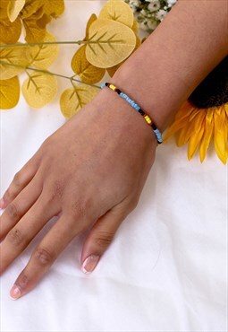 Gemstone Mix Seed Beaded Bracelet 90s Y2K Jewellery