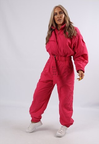 VINTAGE STEINEBRONN FULL SKI SUIT SNOW UK 12 - 14 M L (AJ1F)