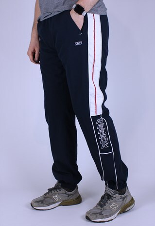REEBOK VINTAGE PANTS MEN SPORT RARE JOGGERS