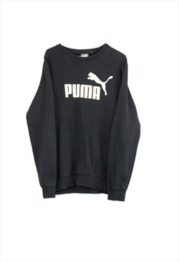 Vintage Puma Sweatshirt in Black M