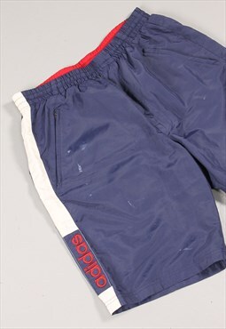 Vintage Adidas Shorts in Navy Casual Gym Sportswear W32