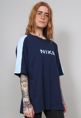 VINTAGE 90'S NIKE BLUE T-SHIRT