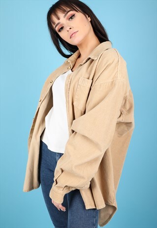 VINTAGE CORDUROY OVER SHIRT JACKET NJ422