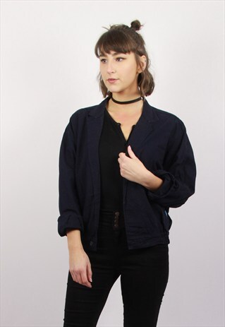 VINTAGE NAVY BOMBER JACKET