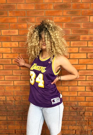 LAKERS BASKETBALL REVERSIBLE JERSEY CHAMPION