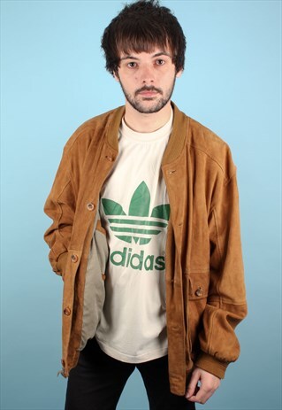 VINTAGE SUEDE BOMBER JACKET ASM1292