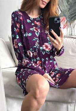 Mini floral Long Sleeved Dress - M - L 