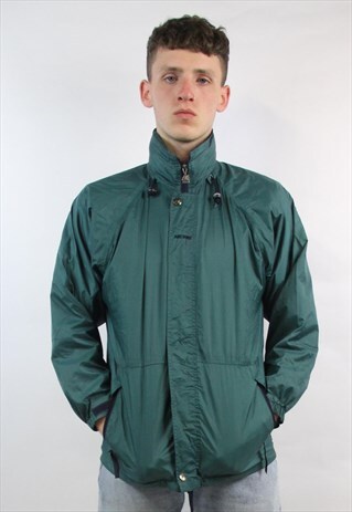 VINTAGE K-WAY 90'S TEAL JACKET
