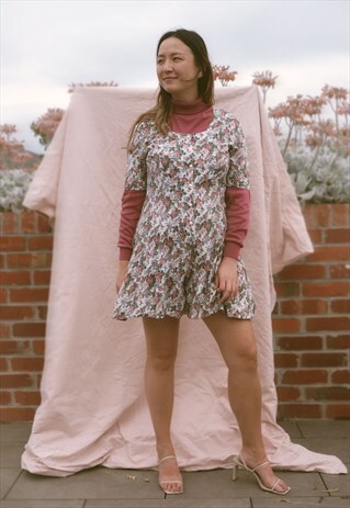 ROSE VINTAGE FLORAL REVIVAL PLAYSUIT