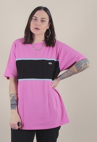 VINTAGE PINK LACOSTE POLO T-SHIRT /A1096