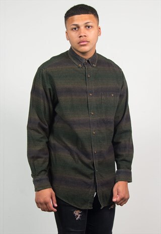 WOOLRICH STRIPED FLANNEL SHIRT