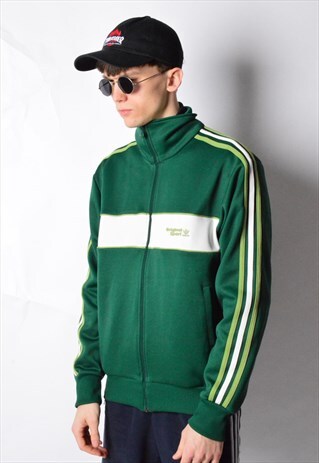 2006 GREEN COLOUR BLOCK ADIDAS ORIGINALS TRACK JACKET