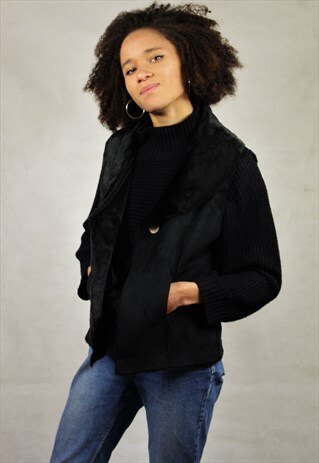 VINTAGE / SUEDE STYLE / GILET
