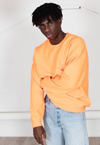 COSMIC SAINT MENS ORANGE SWEATSHIRT