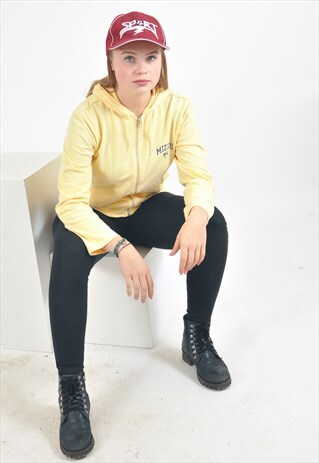 VINTAGE CHAMPION HOODIE IN YELLOW