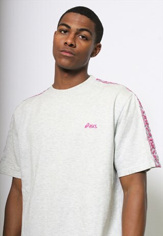 VINTAGE ASICS SHORT SLEEVE SWEATSHIRT