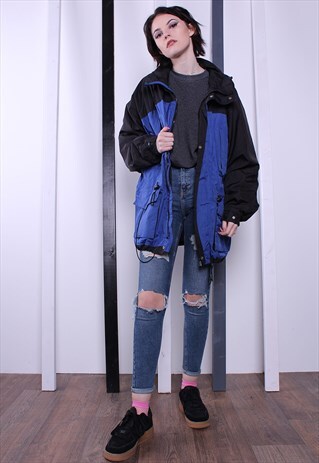 VINTAGE 90S SHELL JACKET/WINDBREAKER. UNISEX SPORTSWEAR.